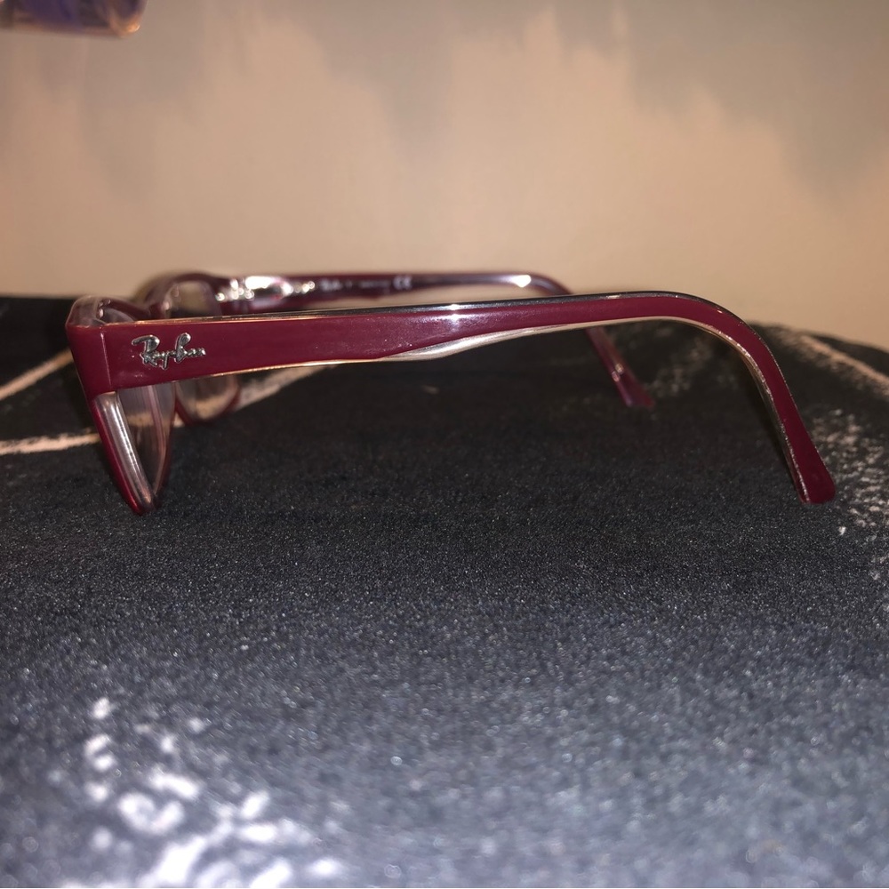 Ray Ban unisex Red/Burgandy Frames Readers Style RB 5268 with case - Picture 5 of 8